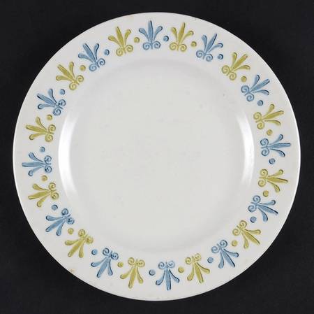 Fleur De Lis Bread & Butter Plate
