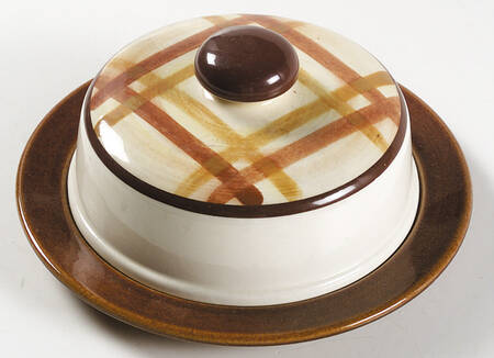 Butterscotch Round Covered Butter