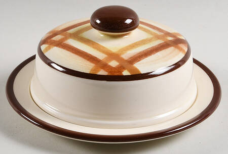 Butterscotch Round Covered Butter