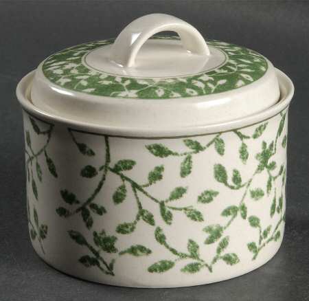 Ardsley Green Sugar Bowl & Lid
