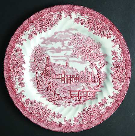 The Brook Red Dinner Plate