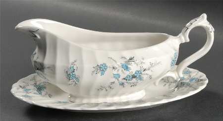 Forget Me Not Gravy Boat & Underplate