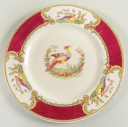 Chelsea Bird Red Luncheon Plate