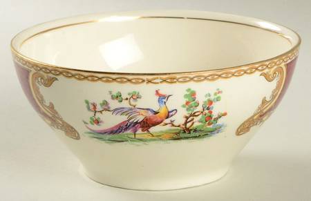 Chelsea Bird Red Open Sugar Bowl