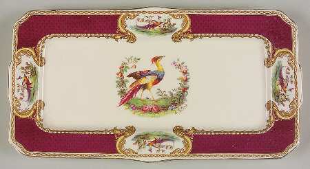 Chelsea Bird Red Large Sandwich Tray