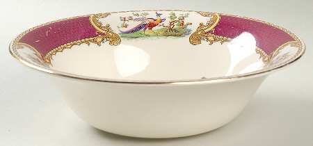 Chelsea Bird Red 8" Round Vegetable Bowl