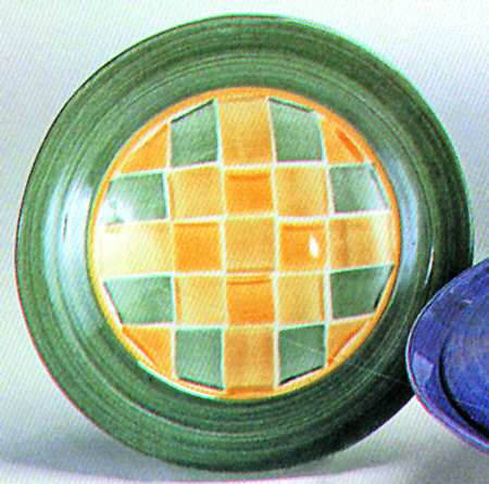 Mallorca Green Orange Salad Plate