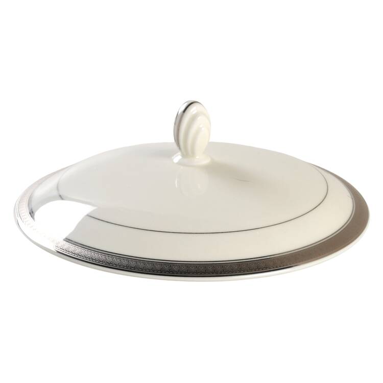 Palatial Platinum Lid for 2 Qt Round Covered Casserole