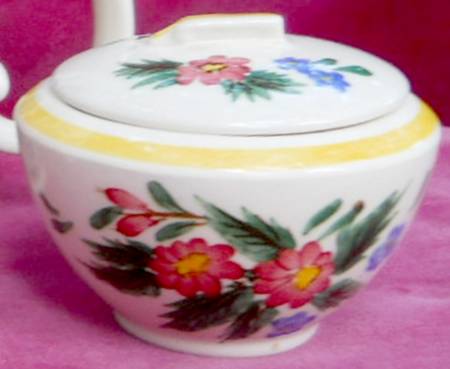 Bouquet Mini Sugar Bowl & Lid
