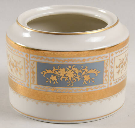 Pompadour Blue Sugar Bowl No Lid