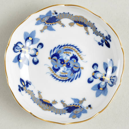 Dragon Blue (Gold Accent) Butter Pat