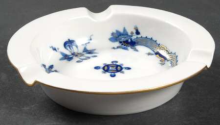 Dragon Blue (Gold Accent) 4" Ashtray