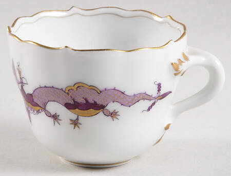 Dragon Lilac (Gold Accent) Flat Demitasse Cup