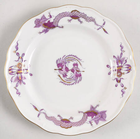 Dragon Lilac (Gold Accent) Bread & Butter Plate
