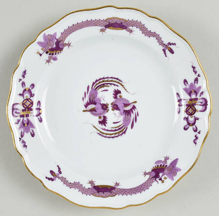 Dragon Lilac (Gold Accent) Dessert/Pie Plate