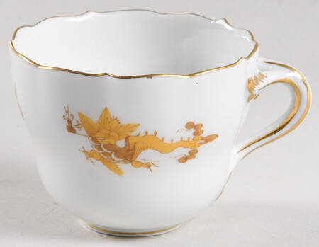 Dragon Yellow (Gold Accent) Flat Demitasse Cup
