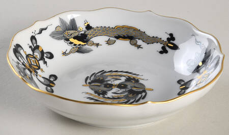 Dragon Black (Gold Accent) Butter Pat