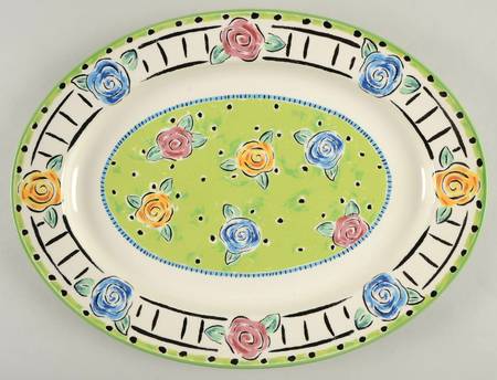 Summer Love 15" Oval Serving Platter