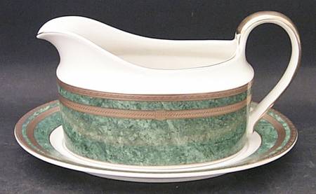 Celadon Florentine Gravy Boat & Underplate