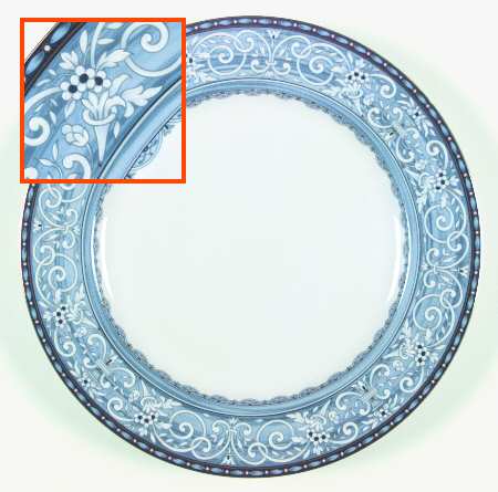 Blue Chintz Dinner Plate