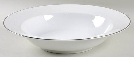 Fleur De Lis Platinum 10" Round Vegetable Bowl