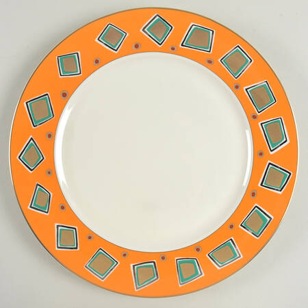 Trafalgar Orange 12" Chop Plate (Round Platter)