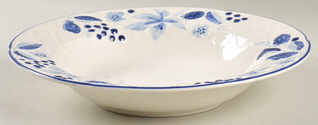 Berry Fling Large Rim Soup Bowl