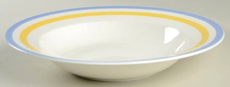 Color Track Large Rim Soup Bowl