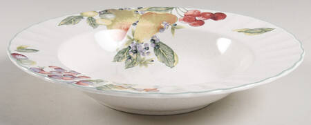 Natures Scenery Large Rim Soup Bowl