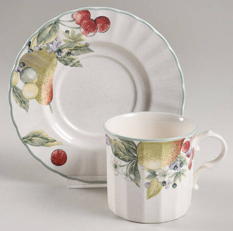 Natures Scenery Flat Cup & Saucer Set