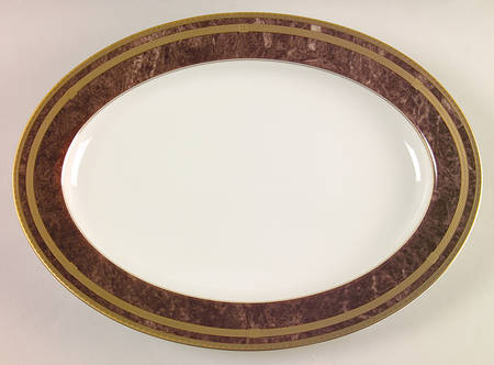 Mahogany Florentine 14" Oval Serving Platter