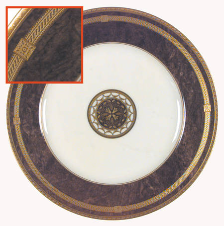 Mahogany Florentine Salad Plate