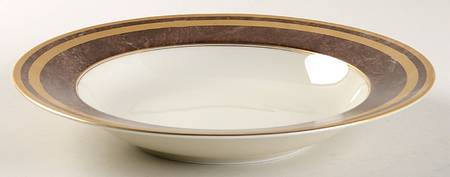 Mahogany Florentine Rim Soup Bowl
