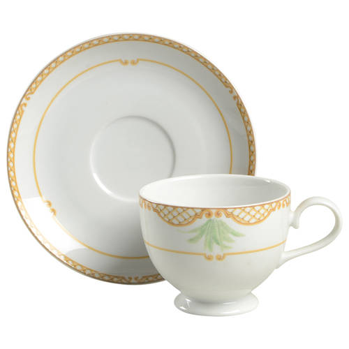 Island Flair Footed Cup & Saucer Set