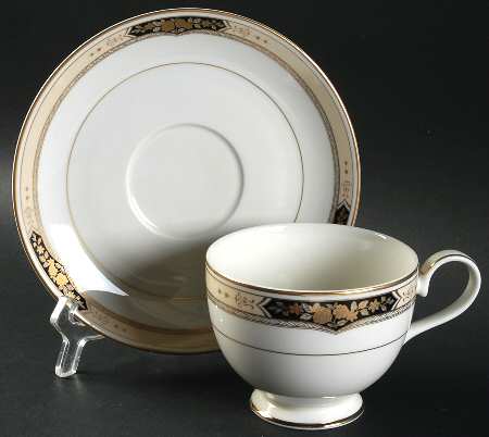 Victorian Hall Footed Cup & Saucer Set