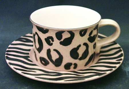 Jungle Charm Flat Cup & Saucer Set