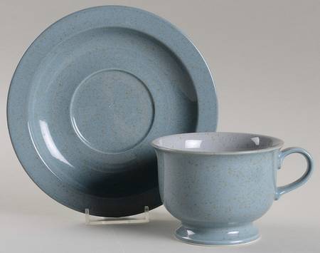 Pacific Blue Footed Cup & Saucer Set
