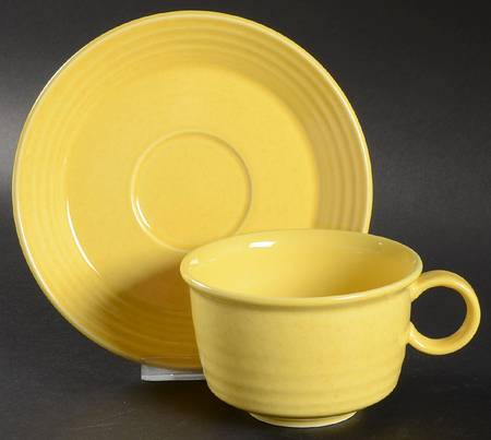 Saffron Flat Cup & Saucer Set