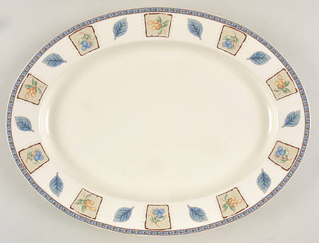 Garden Prose 15" Oval Serving Platter