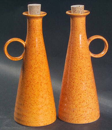 Sunset (Set of 2) Oil/Vinegar with Cork Stoppers