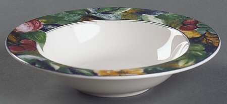 Fruit Collage Rim Fruit/Dessert (Sauce) Bowl