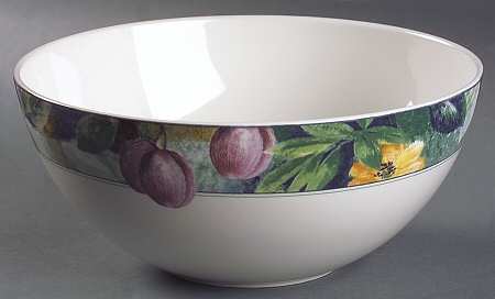 Fruit Collage 8" Round Vegetable Bowl