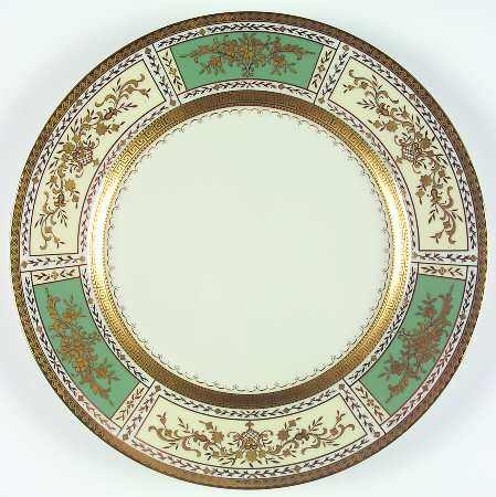 Pompadour Green 12" Chop Plate (Round Platter)