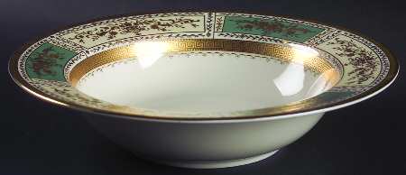 Pompadour Green 10" Round Vegetable Bowl