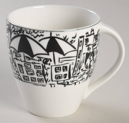 Parisian Scenes Flat Cup