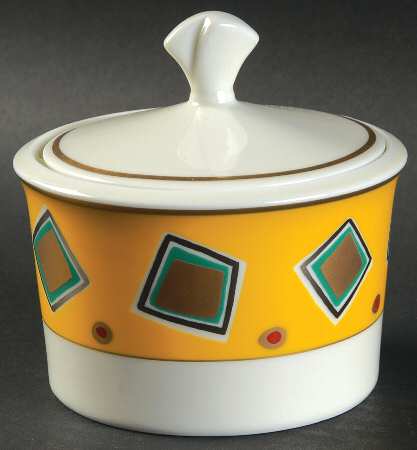 Trafalgar Saffron Sugar Bowl & Lid