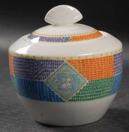 Petit Point Sugar Bowl & Lid