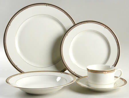 Ebony Circle 5 Piece Place Setting
