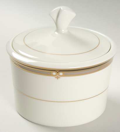 Ebony Circle Sugar Bowl & Lid