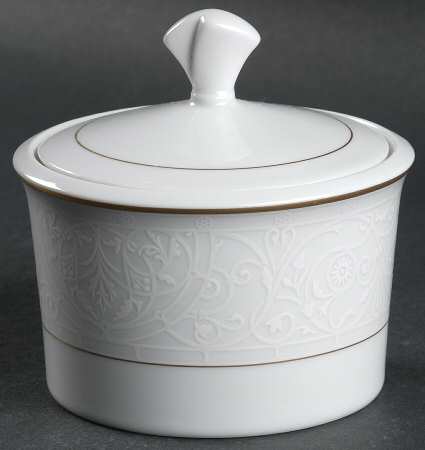 Victorian Lace Sugar Bowl & Lid